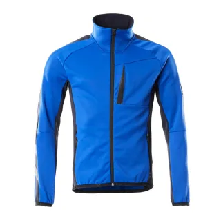 MASCOT Fleecepullover mit Reißverschluss UNIQUE Kornblau / Schwarzblau XS - 18603-316-11010-XS