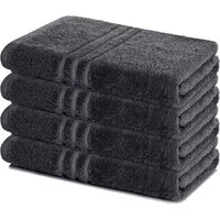 Lavea Duschtücher 4er Set Duschtuch 70 x 140 cm, Elena Frottee Handtücher, (Set, 4-St), Dusch-Handtuch, 500 g/m² Frottier, weich & saugstark, pflegeleicht