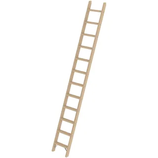 Munk Stufen-Anlegeleiter Holz ohne Traverse - 033712