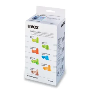 uvex com4-fit Gehörschutzstöpsel orange SNR 33 dB Größe S - Inhalt: 300 Paar lose in Nachfüllbox orange S - 2112023