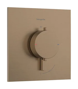 Hansgrohe Thermostat Unterputz Ecostat Comfort E Fertigset 1 Verbraucher brushed bronze , 33710140 33710140