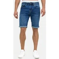 Indicode Jeansshorts Herren Caden Jeans Shorts Herrenshorts mit 5 Taschen, Denimstyle