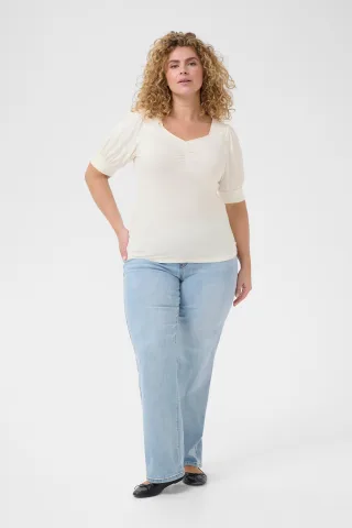 T-shirt Tight fit offwhite