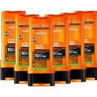 L'ORÉAL PARIS MEN EXPERT Duschgel Hydra Energy Aufwach-Kick, 6-tlg., mit Minze