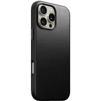 Nomad Smartphone-Hülle Modern Leather Case, für iPhone 16 Pro Max, Schwarz