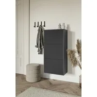 Selsey Hängeschuhschrank VELDIO Wand-Schuhkipper mit 3 Klappen, 50 cm breite