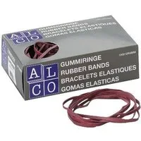 ALCO Gummibänder Gummiband Naturkautschuk 10x130mm rot 50g