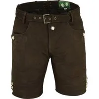 Fuente Leather Wears Lederhose Herren Trachten Lederhose Nubuk kurz mit Gürtel in 5 Farben