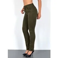 ESRA Straight-Jeans Stretch Jeans Straight Fit Damen Regular Hose High Waist Jeans G13 Straight Leg Damen Jeanshosen High Waist Gerade Schnitt Jeans Regular