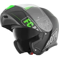 FC-Moto Motorradhelm Novo Straight Klapphelm, integriertes Sonnenvisier