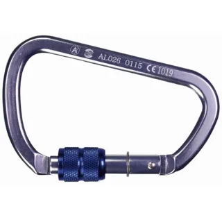 Alu-Karabiner Schraubsicherung DIN EN 362 & 12275