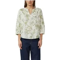 s.Oliver Druckbluse 3/4-Arm-Bluse mit Splitneck