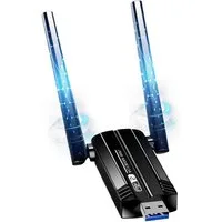 kowdom WLAN-Stick WLAN USB Stick 1300Mbps Dual Band 5dBi Antenne für PC Laptop, 1300Mbit/s, Dual Band, USB 3.0, 5dBi Antenne