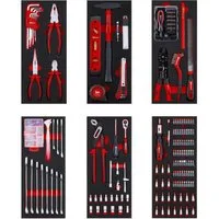 Einhell Werkzeugset Original Einhell 6-Pads Werkzeugset für Werkstattwagen – 299 Teile ink, (9-tlg), Original Einhell 6-Pads Werkzeugset für Werkstattwagen – 299 Teile ink