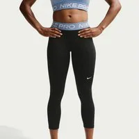 Nike Trainingstights Nike Pro Women's Mid-Rise Crop Leggings für Fitness und sportliche Aktivitäten, sportlicher Stil