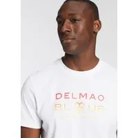 DELMAO T-Shirt Kurzarm, bedruckt, Rundhals, aus 100% Baumwolle