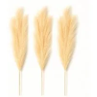 Kunstpflanze Künstliches Pampasgras (100 cm) – 3er Set in Creme - Beige, Layba, Höhe 100 cm