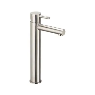 Herzbach Design iX Waschtischarmatur 17.133200.2.09 L-Size, hoher Schaft, ohne Ablaufgarnitur, Edelstahl gebürstet
