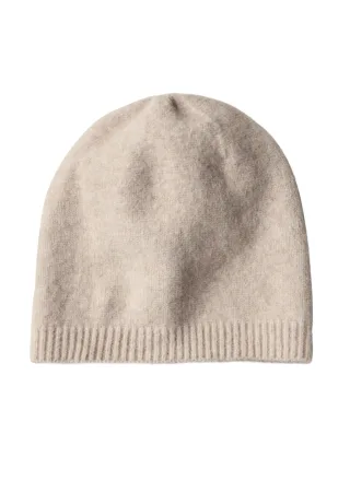 Street One - Feinstrick Beanie in Unifarbe Soft Sand Mel. - Gr. - ONE SIZE