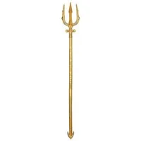 Funidelia Kostüm Aquaman Dreizack zum Schrauben, Ein goldener Dreizack aus vier Teilen