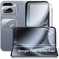 SmartUP Displayschutzglas 2X Schutzglas für Google Pixel 10 Pro Fold Display Kamera Panzerfolie für Für Google Pixel 10 Pro Fold, kompletter Rundumschutz