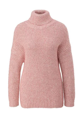 s.Oliver Red Label - Strickpullover aus Baumwollmix pink - Gr. - 38