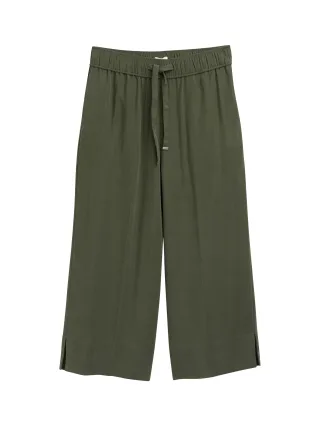 Tom Tailor - High Waist Culotte Hose deep forest green - Gr. - 28