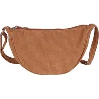 MIRROSI Schultertasche Damen Runde Bauchtasche aus Cord, Brusttasche, Leicht (Tasche,Bauchtasche für jeden Anlass, ca.30x18x12cm), Crossbody Bag, verstellbaren Schulterriemen