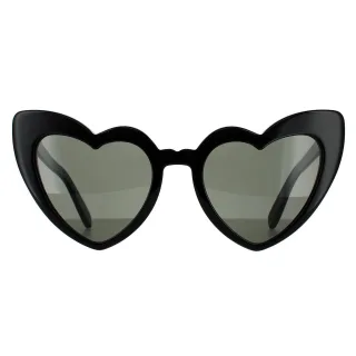 Saint Laurent Cat Eye Damen Schwarz Grau Sonnenbrille