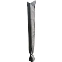 Fachhandel Plus Gartenmöbel-Schutzhülle Komfort Schutzhülle für Wäschespinne 190x29cm Schonbezug anthrazit, mit Ösen, Befestigungskordel, Aufbewahrungstasche