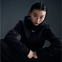 Nike Sportswear Hoodie W NSW PHNX FLC STD PO HOODIE mit Rundhalsausschnitt, aus Baumwolle und Polyester, in normaler Länge