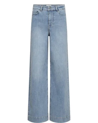Nümph - NUPARIS HR WIDE JEANS - P3019 light b. stonewash denim - Gr. - 38
