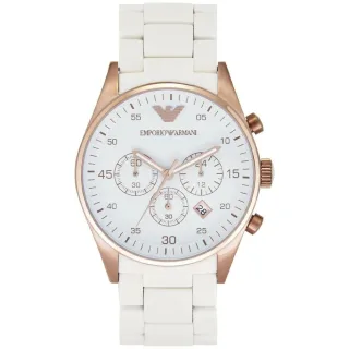 Emporio Armani AR5920 Damen Sportivo Uhr Weiß