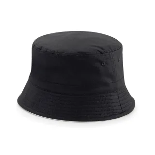Beechfield - Schlapphut wendbar für Herren/Damen Unisex (Schwarz/Hellgrau)