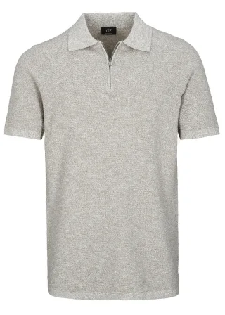 COMMANDER Finest Clothing - Polo-Pullover, 1/2 Arm dark stone - Gr. - 3XL