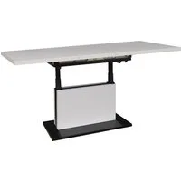 Mäusbacher Couchtisch Lift Couchtisch, höhenverstellbar 56-75cm, Breite Tischplatte 120-160cm, Metallgestell