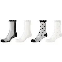s.Oliver Socken 4er Pack 4er Pack Weiche Zehennähte ohne Druckstellen, Verstärkte Ferse