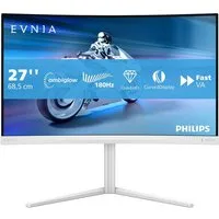 Philips 68,5cm (27,0) 27M2C5501 16:09 2xHDMI+DP Curved wh. TFT-Monitor (2560 x 1440 px, Quad HD, 1 ms Reaktionszeit, 180 Hz, VA, Curved, Adaptive-Sync, FreeSync Premium, HDCP, HDR, Höhenverstellbar)
