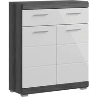 welltime Unterschrank SIENA, Breite 74cm, 2 Tür, 1 Schubkasten, 2 Fächer, MDF-Front (TOPSELLER) in verschiedenen Farben erhältlich, Badmöbel, Badschrank, Kommode, Bad