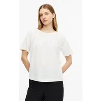 s.Oliver Kurzarmbluse Bluse Leinenmixbluse mit Schleifendetail am Rücken