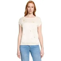 Cartoon Kurzarmshirt Damen mit Rippbündchen (1-tlg)