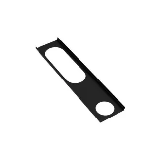 Hewi Ablage 950.13.0018DC 470mm, pulverbeschichtet, schwarz tiefmatt, links