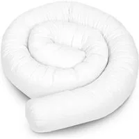 Amilian Nestchenschlange Bettschlange 210cm - Seitenschläferkissen - Nestschlangen, (Nestchenschlange für Kinderbett, Nestchen, Bettumrandung als Kopfschutz, Kantenschutz für Ihr Babybett), Nestchen - Bettumrandung als Kopfschutz - Kantenschutz für B