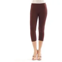 SYS Caprileggings Damen 3/4 Capri Leggings Leggins kurze Knie Hose Baumwolle