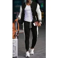 RMK Jogginganzug Herren Trainingsanzug Sportanzug Gym Fitness Classic, Set (1 Jacke + 1 Hose)