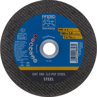 PFERD TOOLS Trennscheibe EHT gerade Universallinie PSF STEEL für Stahl - 61726222