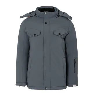 Lee Cooper - Steppjacke für Herren, mit Kapuze (Grau)
