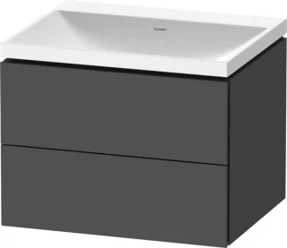 Duravit L-Cube c-shaped Set wandhängend Graphit Matt 600x480x480 mm - LC6950N49490000 LC6950N49490000