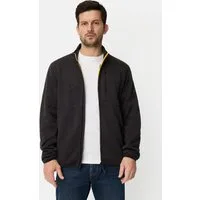 camel active Strickjacke mit Stehkragen Langarm Stehkragen