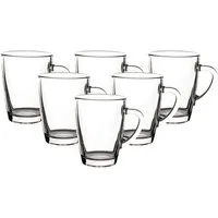van Well Tasse Nordic Kaffeebecher Teebecher 300 ml 6er Set, 6-tlg., Glas